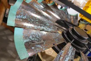 Patina Bronze with Heavy Patina Bronze Tips 12