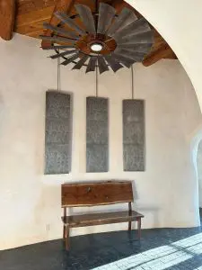 Hammered Pewter with light