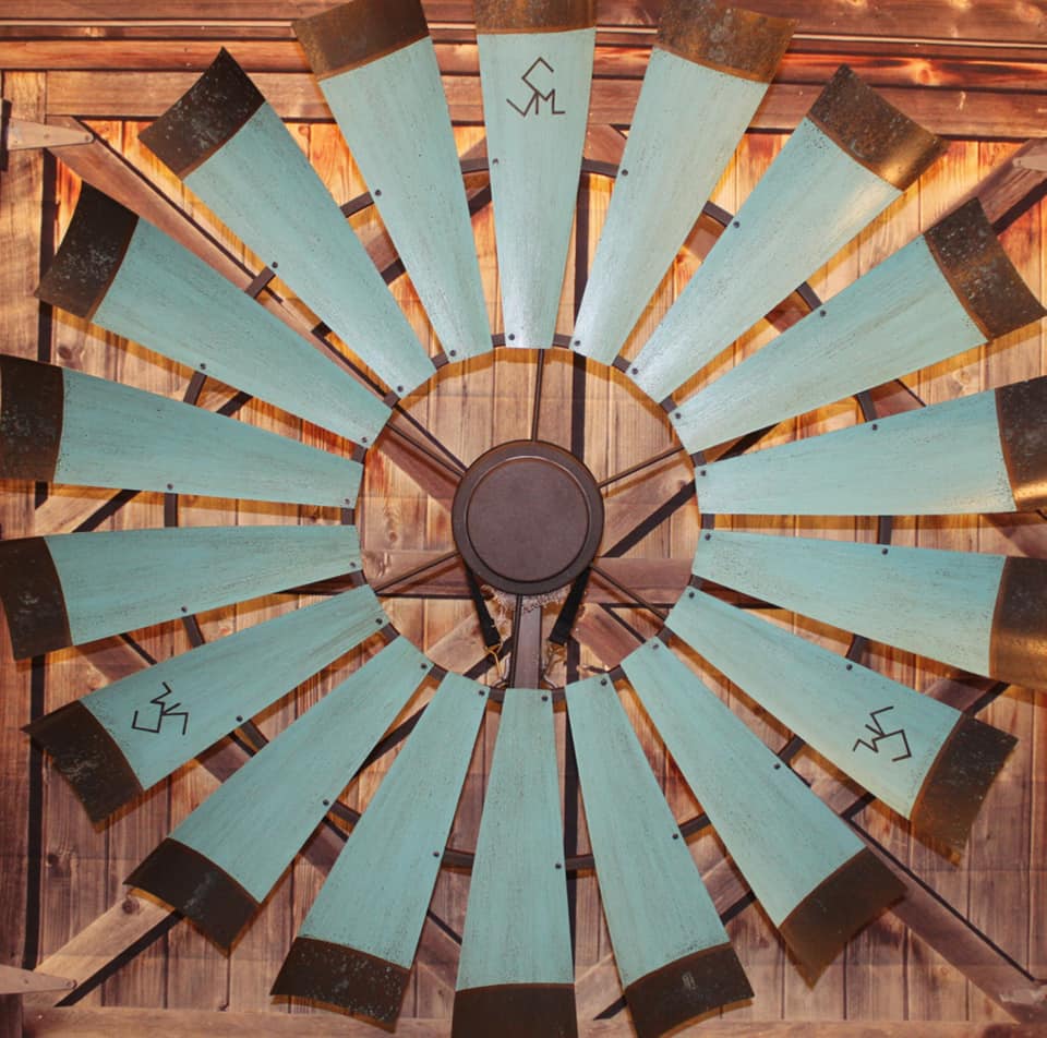 Custom-windmill-ceiling-fan-ranch-brand