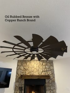 Oil Rubbed Bronze with Copper Ranch Brand 1