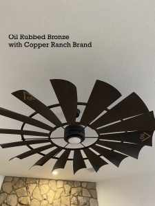 Oil Rubbed Bronze with Copper Ranch Brand 3