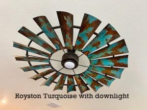 Royston Turquoise with downlight 1