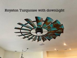 Royston Turquoise with downlight 2
